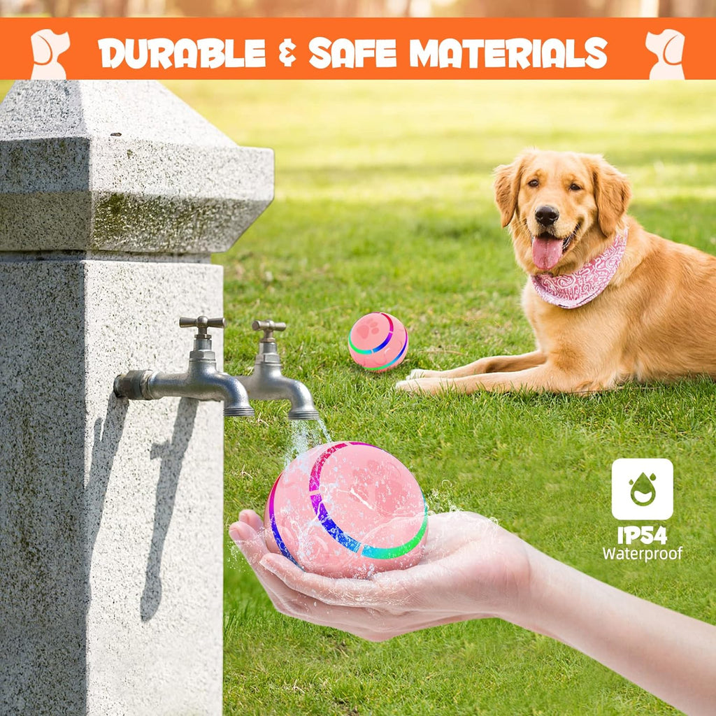 Balle Interactive Automatique pour Chien – LED & Mouvement Intelligent 