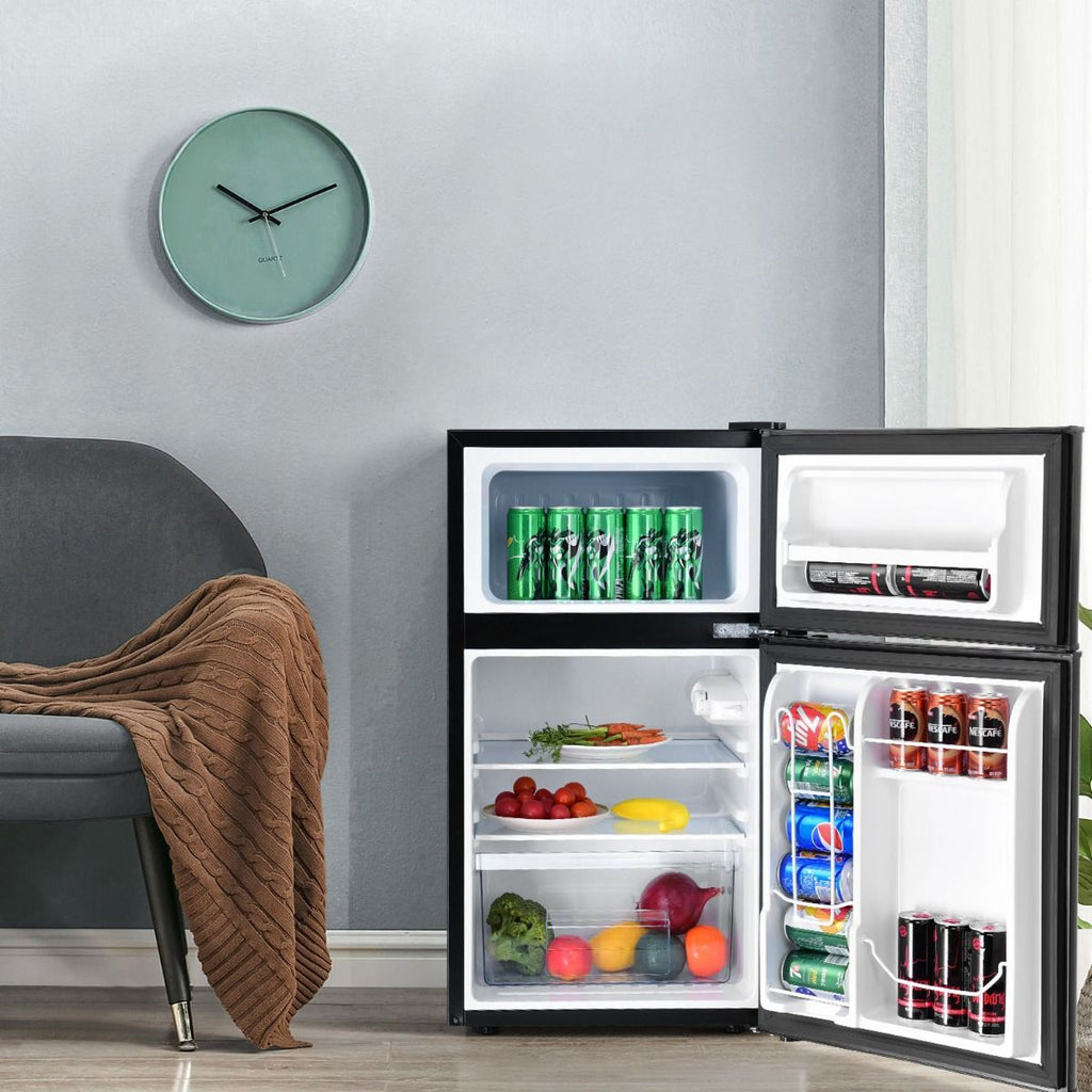 Réfrigérateur Compact 90 L à 2 Portes avec Congélateur Séparé
