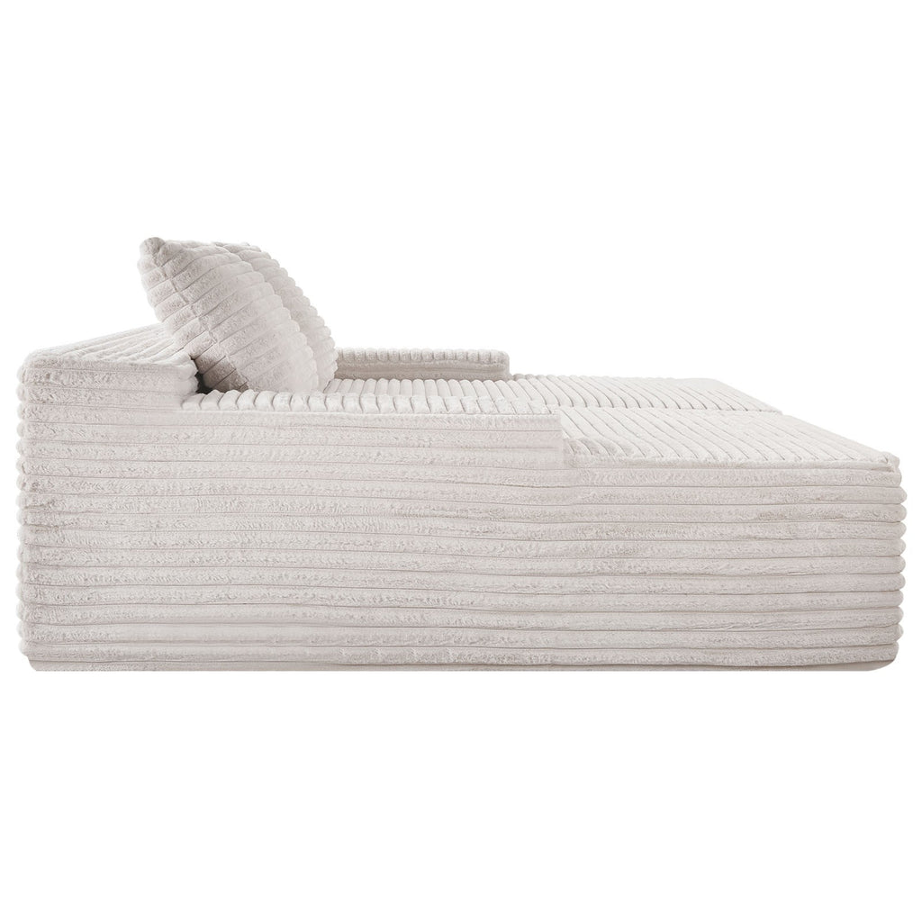 Canapé 2 Places XXL 210 cm en Velours Côtelé