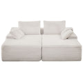 Canapé 2 Places XXL 210 cm en Velours Côtelé