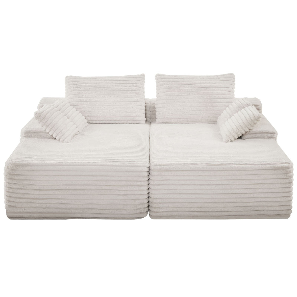 Canapé 2 Places XXL 210 cm en Velours Côtelé