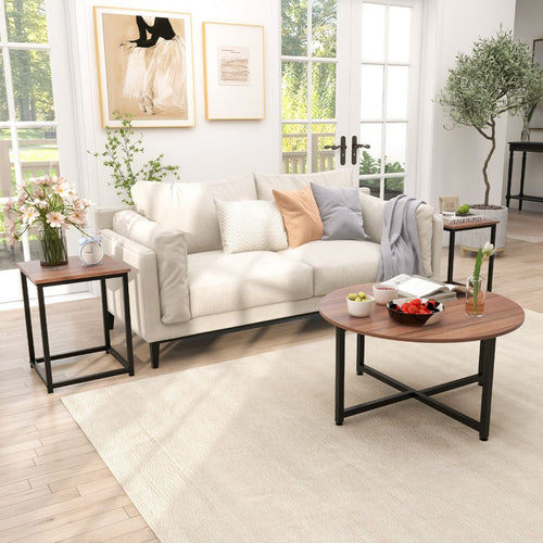 Ensemble de 3 Tables Basses et Tables d’Appoint – Design Moderne