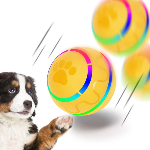 Balle Interactive Automatique pour Chien – LED & Mouvement Intelligent 