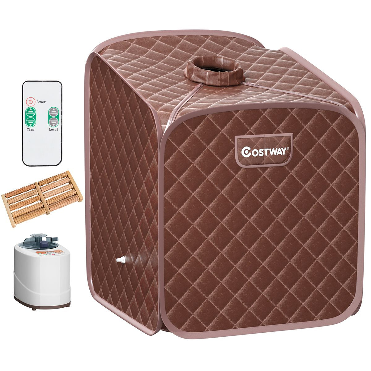 Sauna Spa à Vapeur Portable avec télécommande et accessoires
