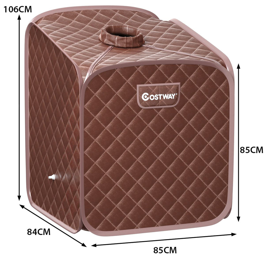 Sauna Spa à Vapeur Portable avec télécommande et accessoires