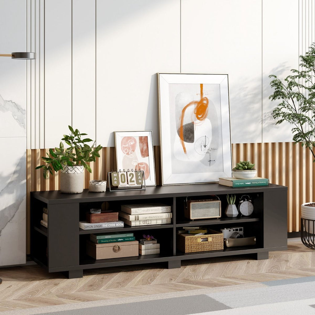 Meuble TV avec Rangements et Étagère Réglable /  150cm