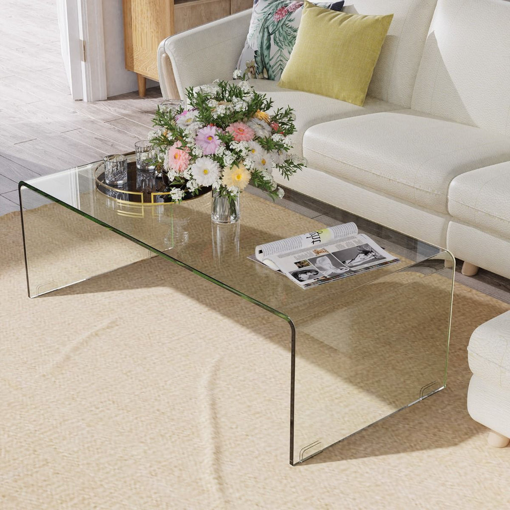 Table Basse en Verre Trempé – Design Minimaliste et Modulable