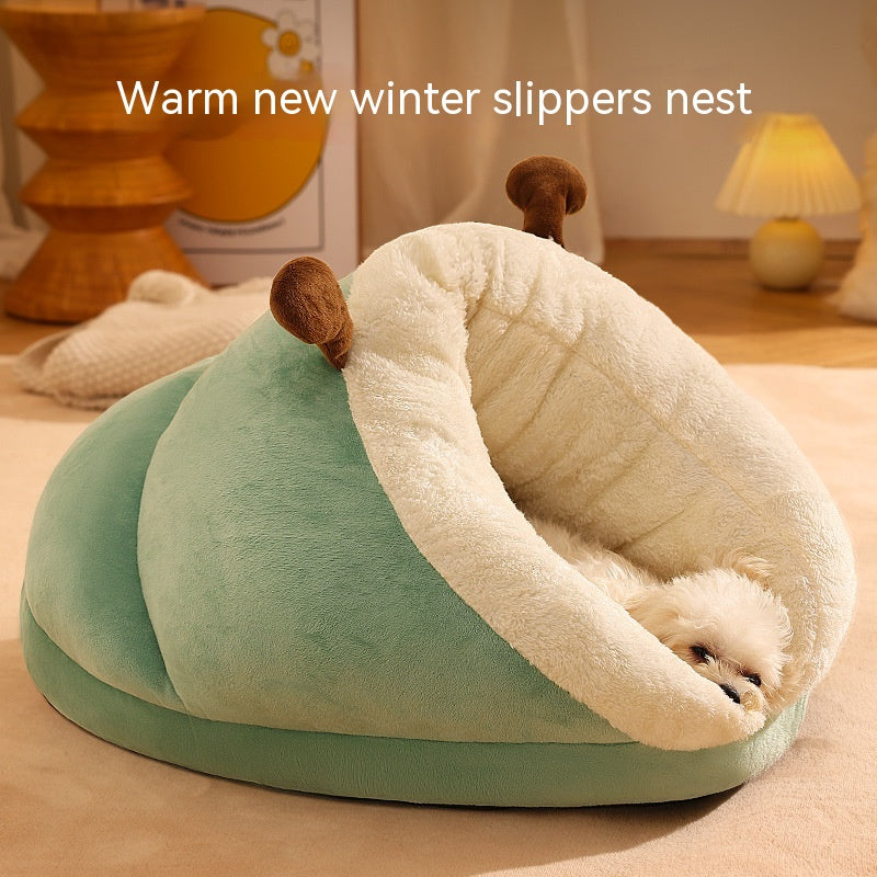 Lit d'intérieur Hivernal pour Chat & Petit Chien