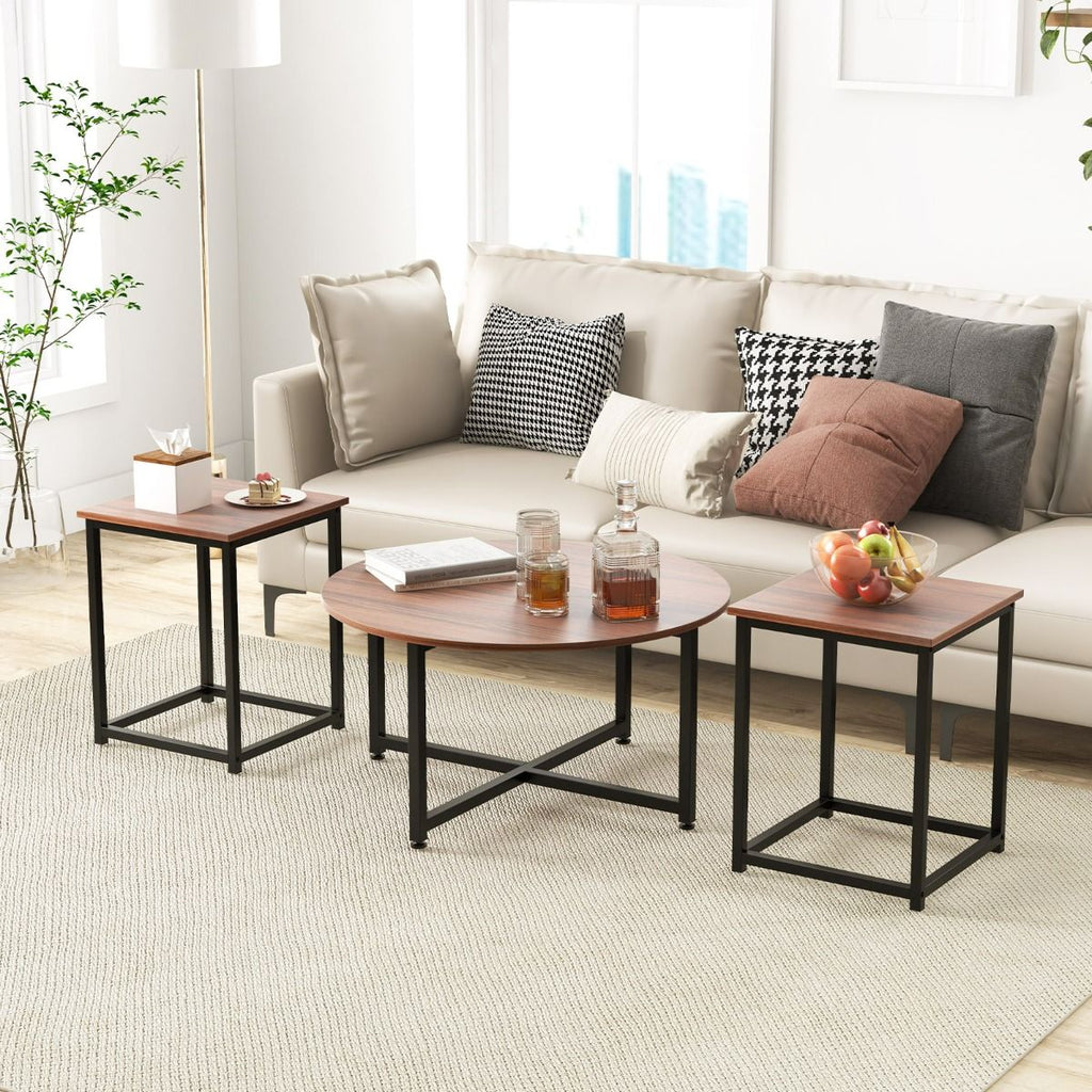 Ensemble de 3 Tables Basses et Tables d’Appoint – Design Moderne